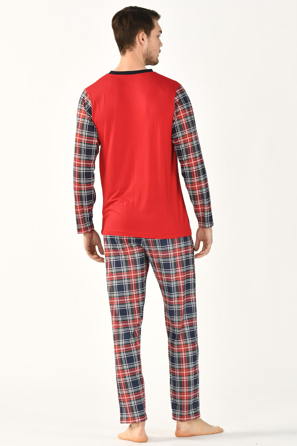2'li Viskon Erkek Pijama Takımı