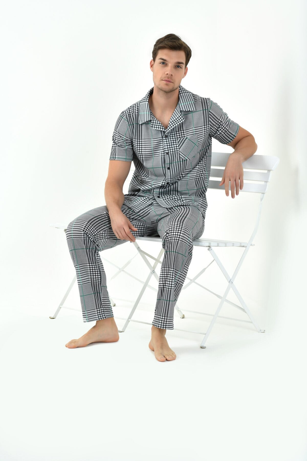 Yeni İnci - 3'LÜ YAKALI ERKEK PİJAMA TAKIMI