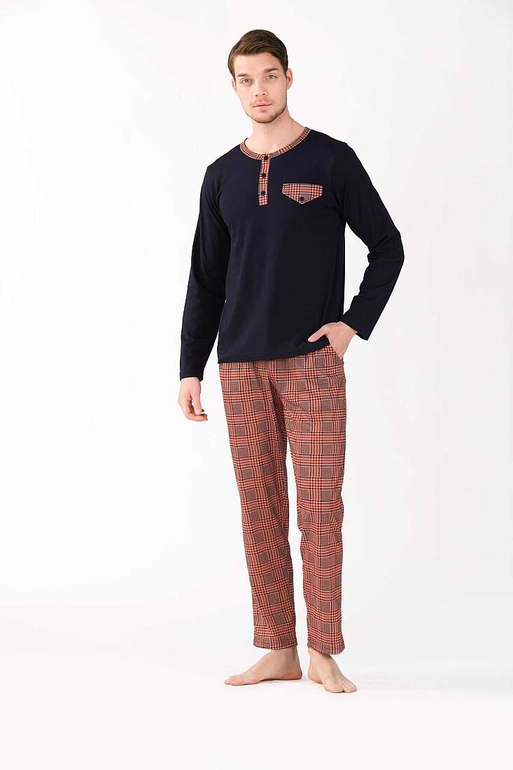 2'li Viskon Erkek Pijama Takımı - 2