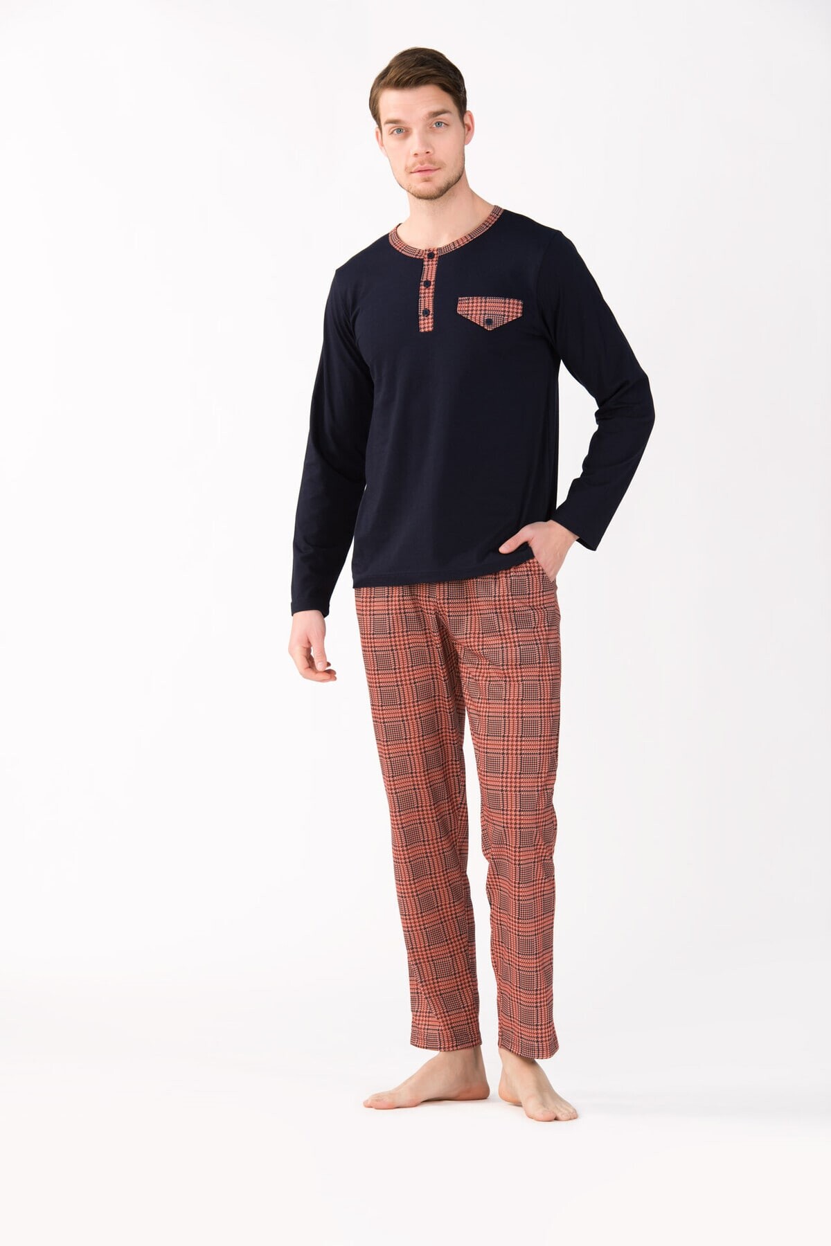 Yeni İnci - 2'li Viskon Erkek Pijama Takımı (1)