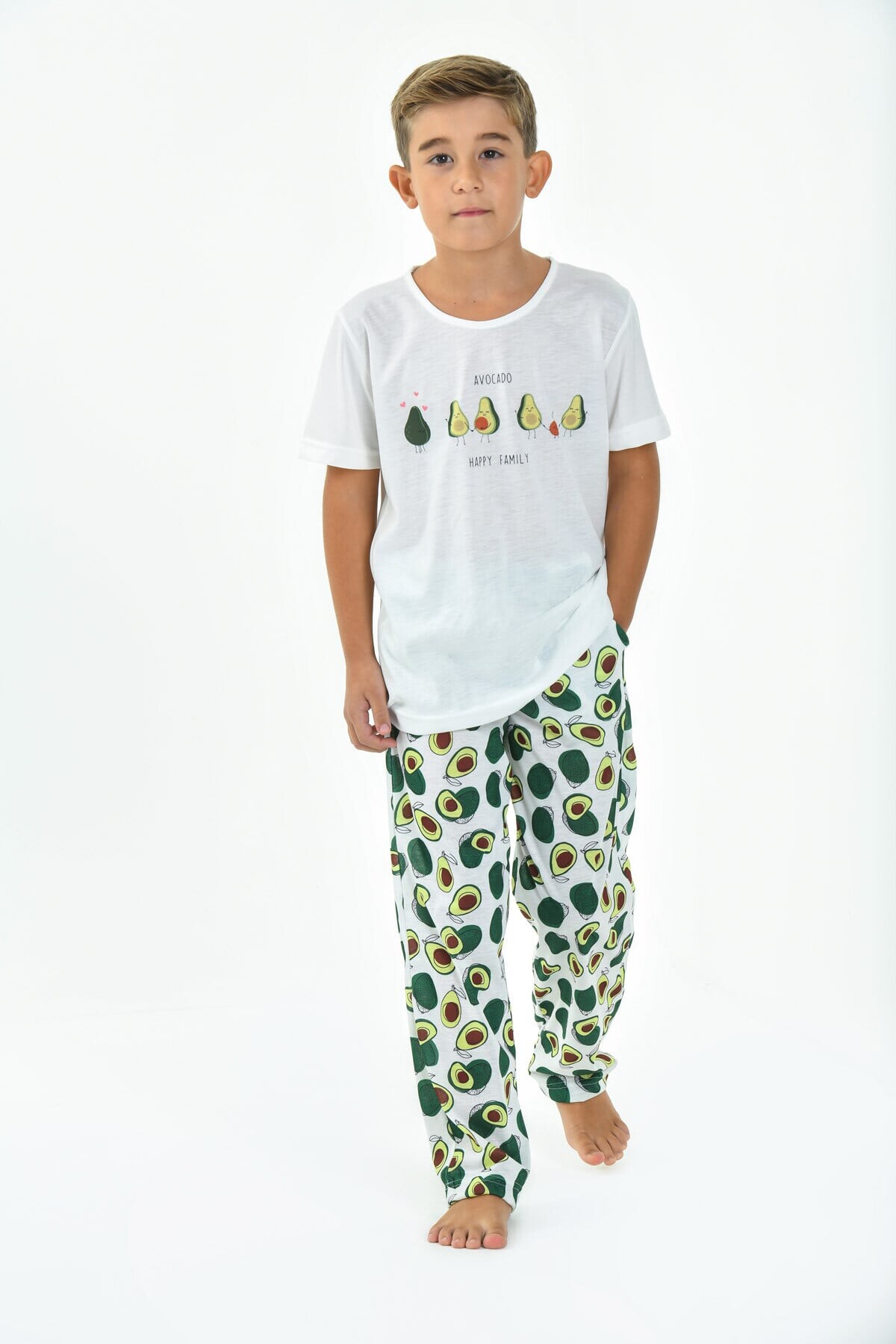 Yeni İnci - AVAKADO BASKILI ERKEK ÇOCUK PİJAMA TAKIMI (1)