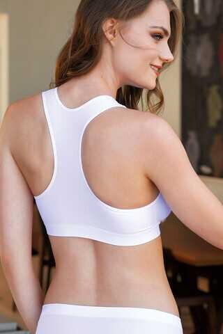 Yeni İnci - Kalın Askılı Dikişsiz Sporcu Büstiyer (1)