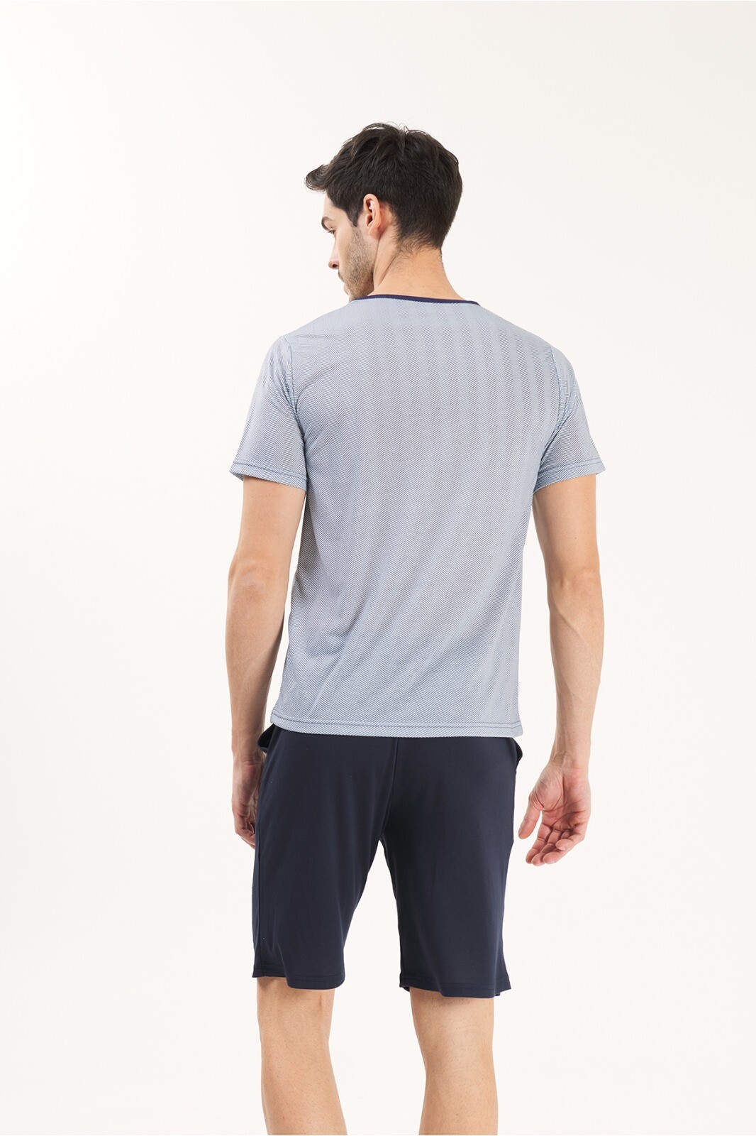 Yeni İnci - EPJ829 VİSKON KUMAŞ ERKEK 3'LÜ PJAMA TAKIMI (1)