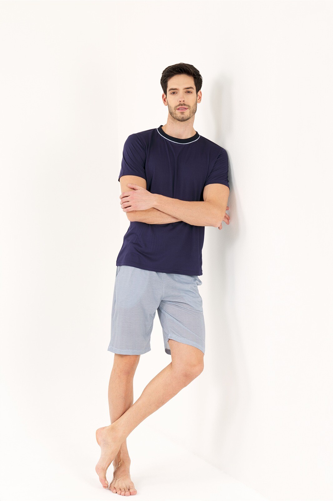 Yeni İnci - EPJ832 VİSKON KUMAŞ ERKEK 3'LÜ PJAMA TAKIMI