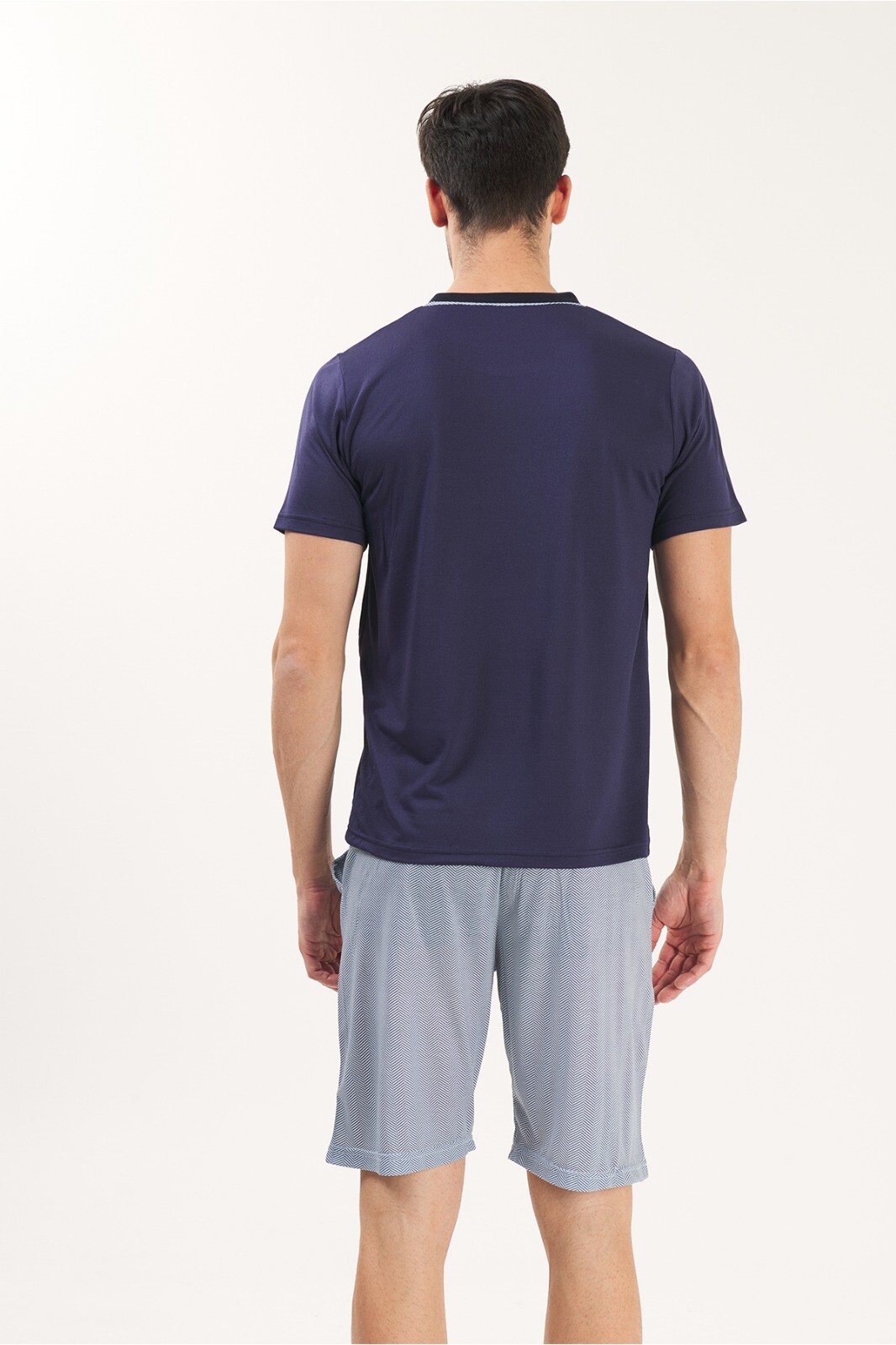 Yeni İnci - EPJ832 VİSKON KUMAŞ ERKEK 3'LÜ PJAMA TAKIMI (1)