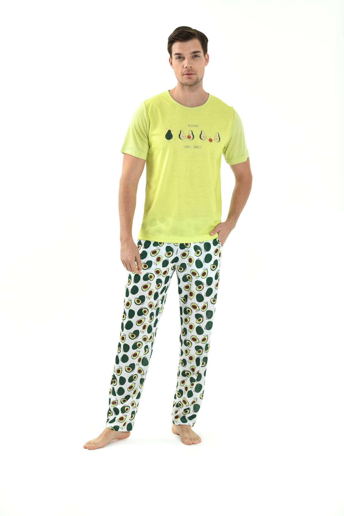 Yeni İnci - ERKEK VİSKON KUMAŞ PİJAMA TAKIMI