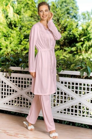 Yeni İnci - Kadın Pijama Viskon 3'lü Takım (1)