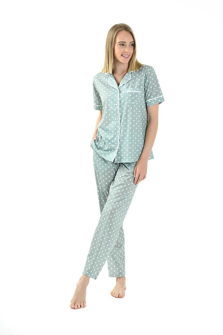 KADIN PİJAMA TAKIMI VİSKON KUMAŞ - 2