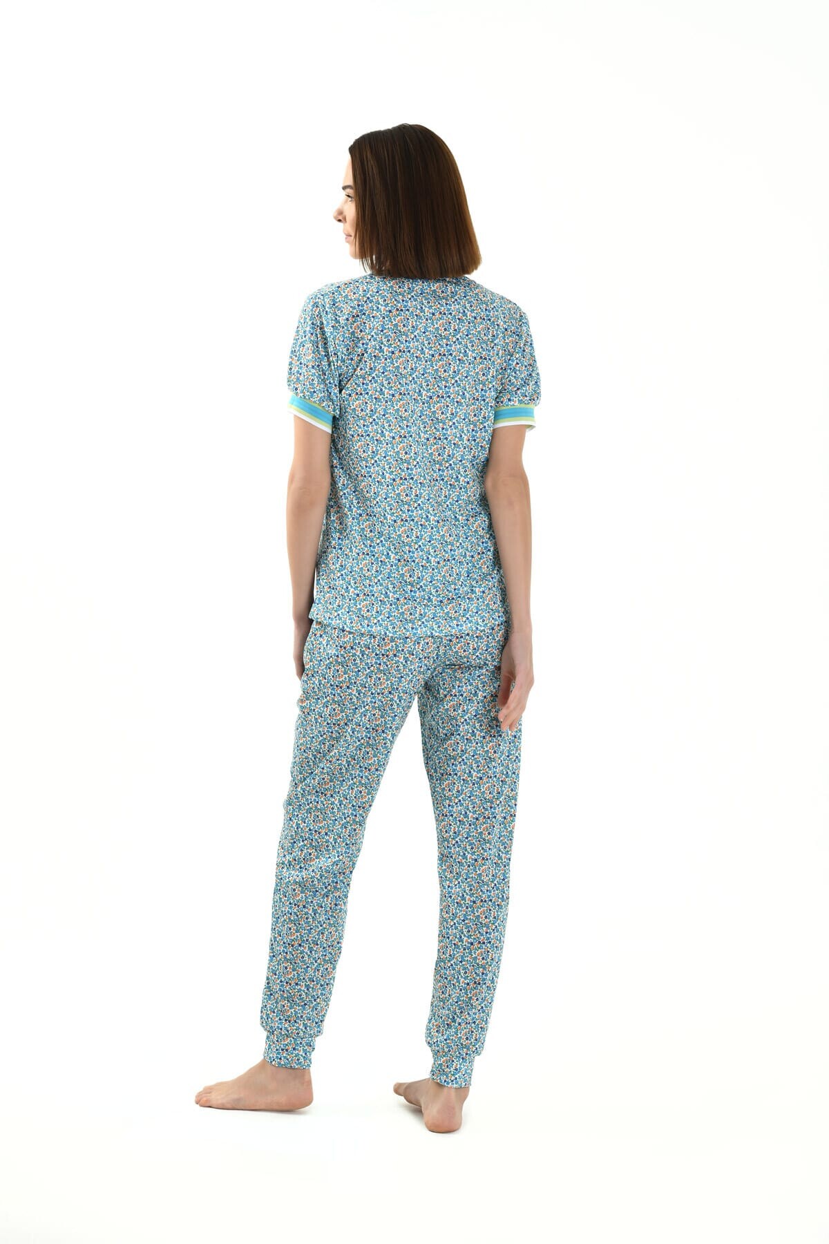 Yeni İnci - MAVİ RENK KADIN PİJAMA TAKIMI (1)