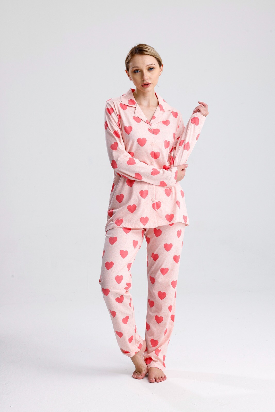 PAMUKLU PİJAMA TAKIMI 5007 - Thumbnail