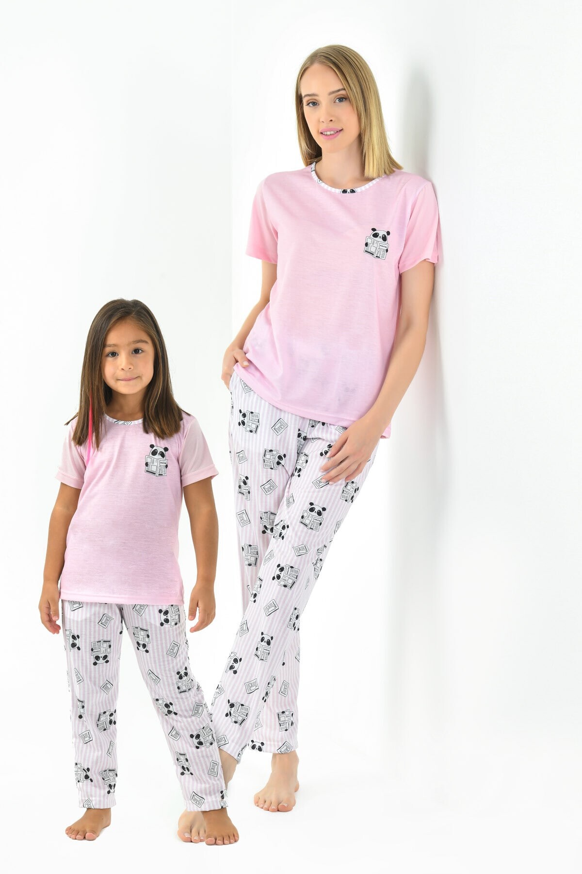 Yeni İnci - PANDA BASKILI KIZ ÇOCUK PİJAMA TAKIMI