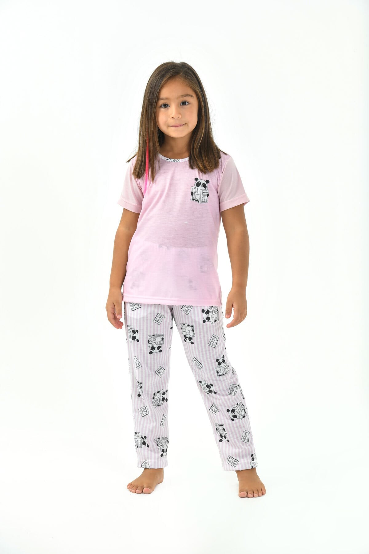 Yeni İnci - PANDA BASKILI KIZ ÇOCUK PİJAMA TAKIMI (1)