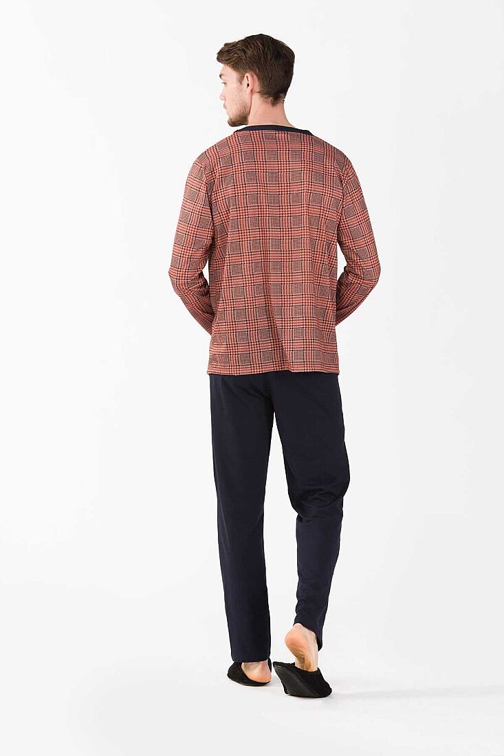 2'li Viskon Erkek Pijama Takımı - 1