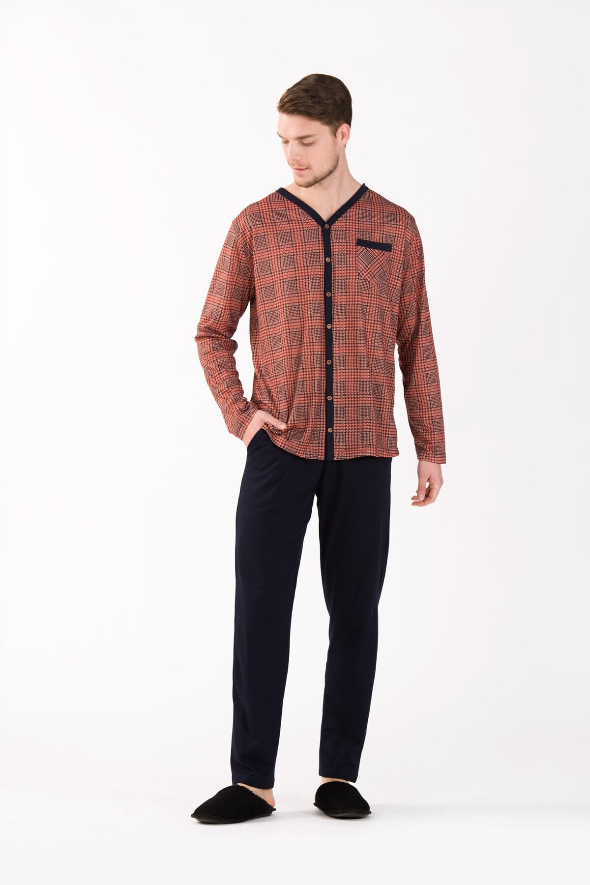 Yeni İnci - 2'li Viskon Erkek Pijama Takımı (1)