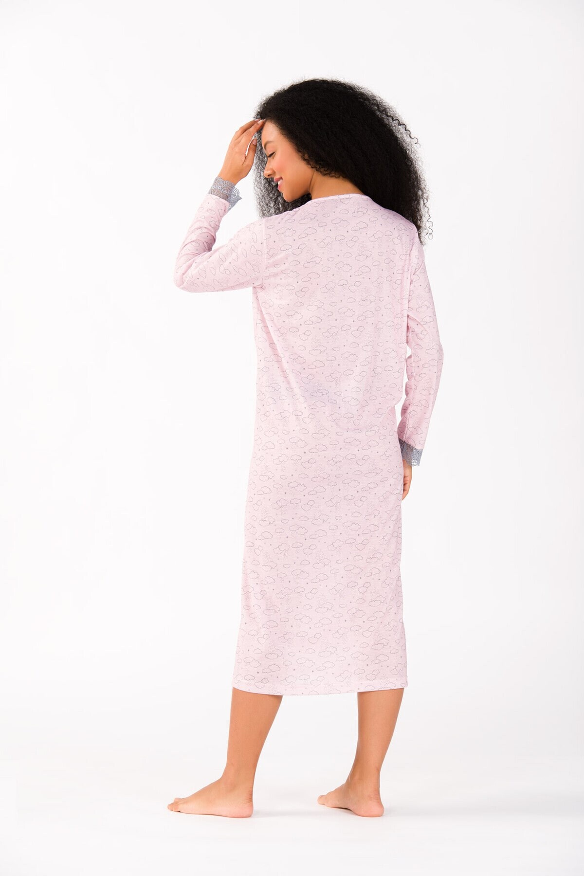 Yeni İnci - Viskon Hamile Kadın Gecelik